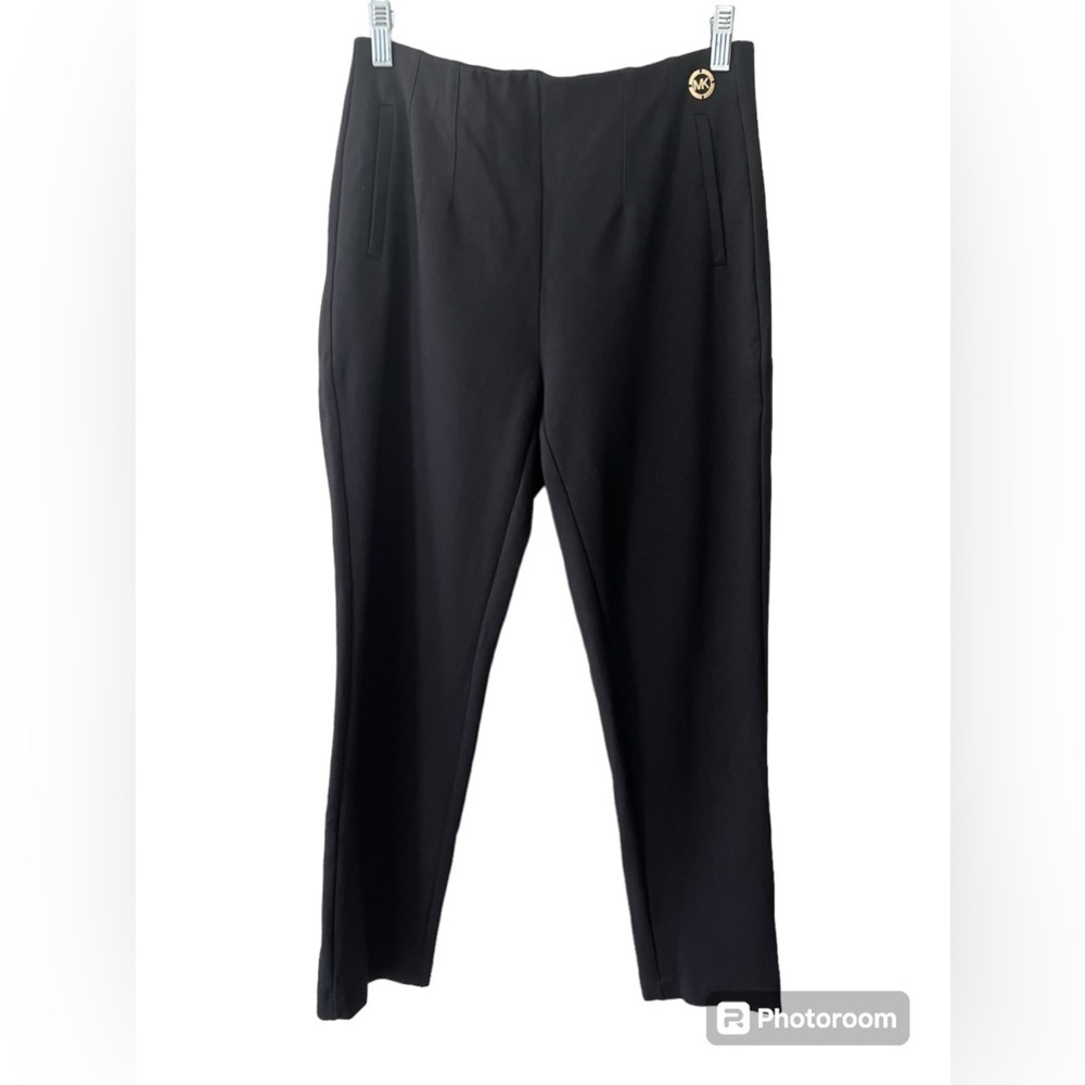 Michael Kors Black Elastic Waist Dress Pants Size S Women